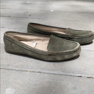 Merona Green Suede Loafers Size 7.5